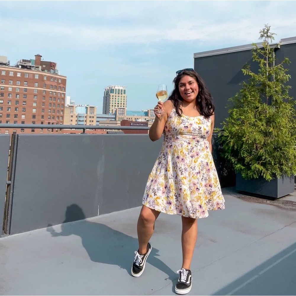Floral Sundress with Spaghetti Straps